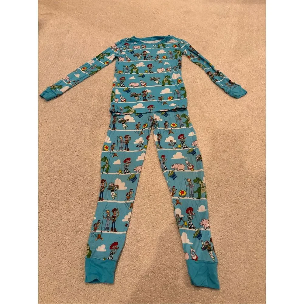 Little Sleepies Toy Story Pixar Pals two piece long sleeve pajama set 5-6 - Picture 2 of 7